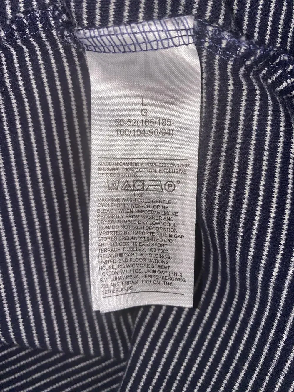 Banana Republic Sweater Mens Large Blue Stripe Cotton Turtleneck Knit Pullover